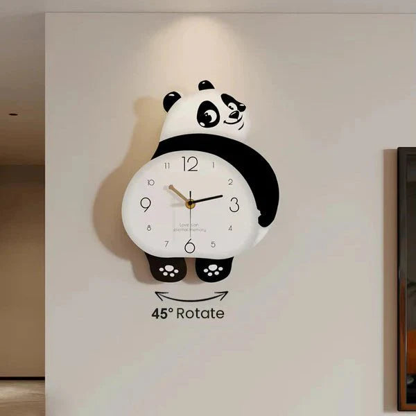 Panda Wall Clock Acrylic (Pendulam)