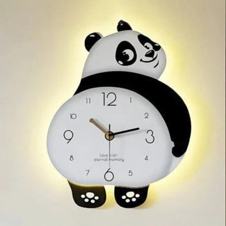 Panda Wall Clock Acrylic (Pendulam)