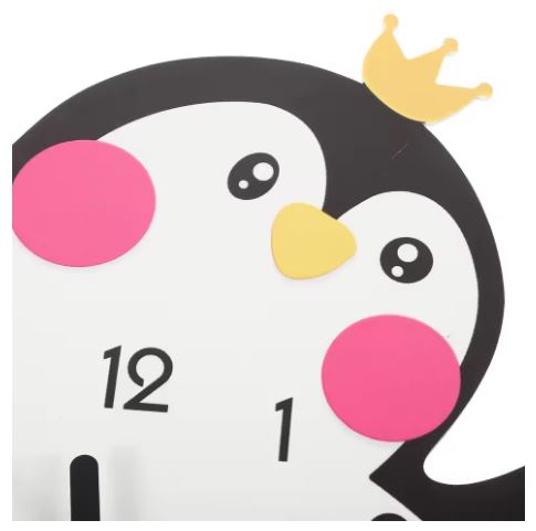 Penguine Wall Clock Acrylic