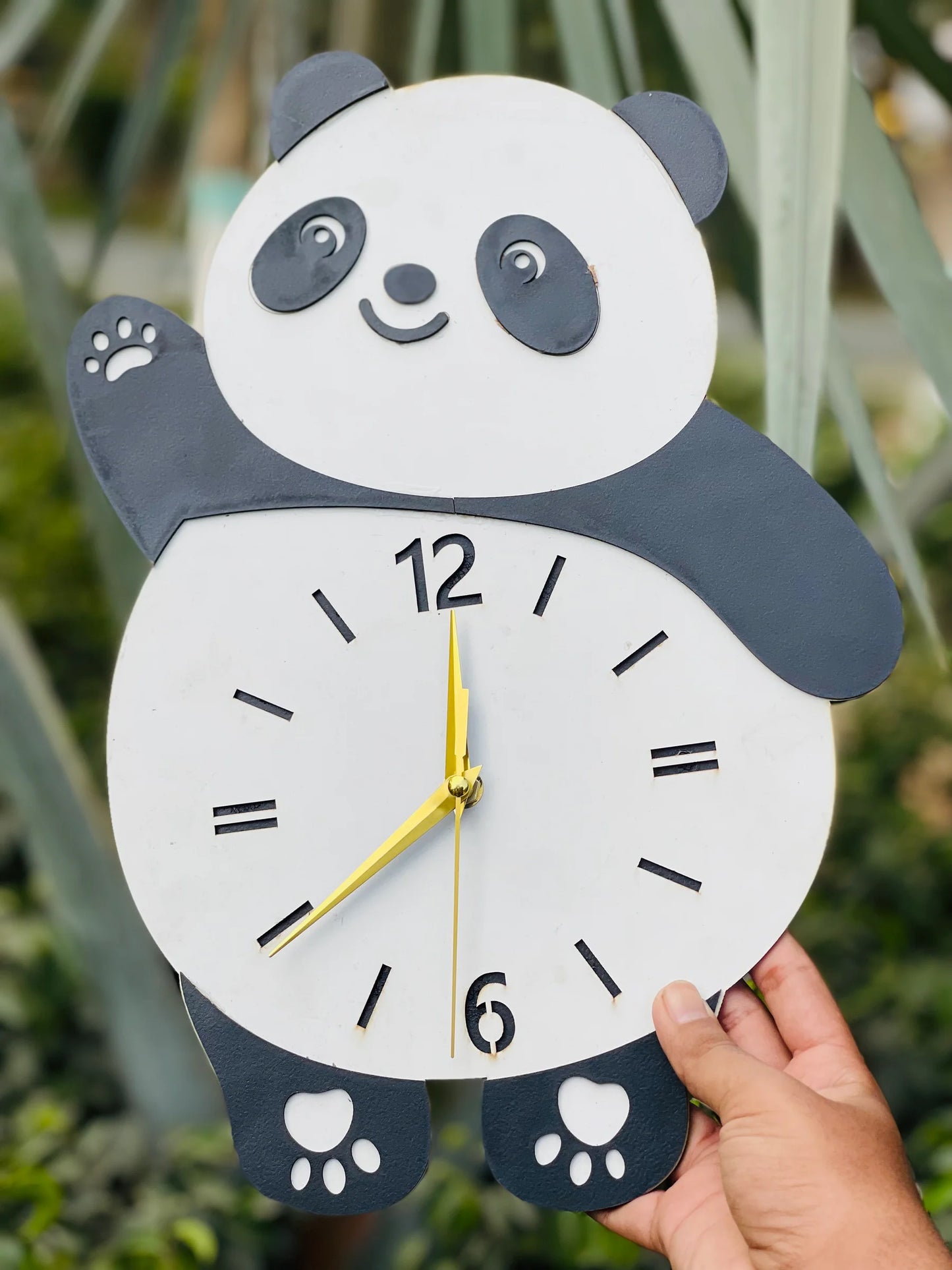 Panda Wall Clock Acrylic