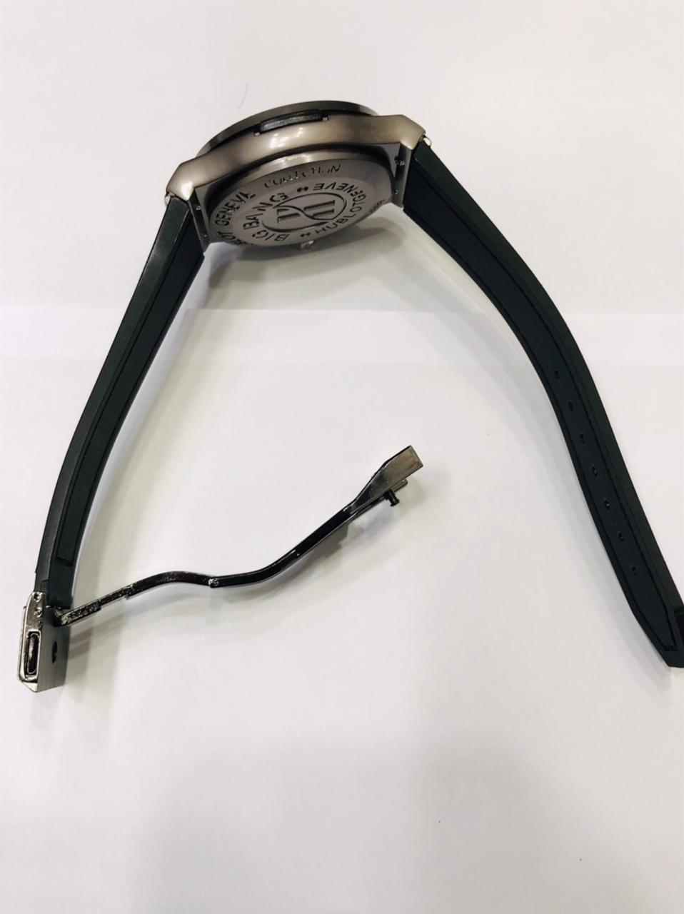 HUBLOT CHRONO CLASSIC DATE (BLUE SILVER)