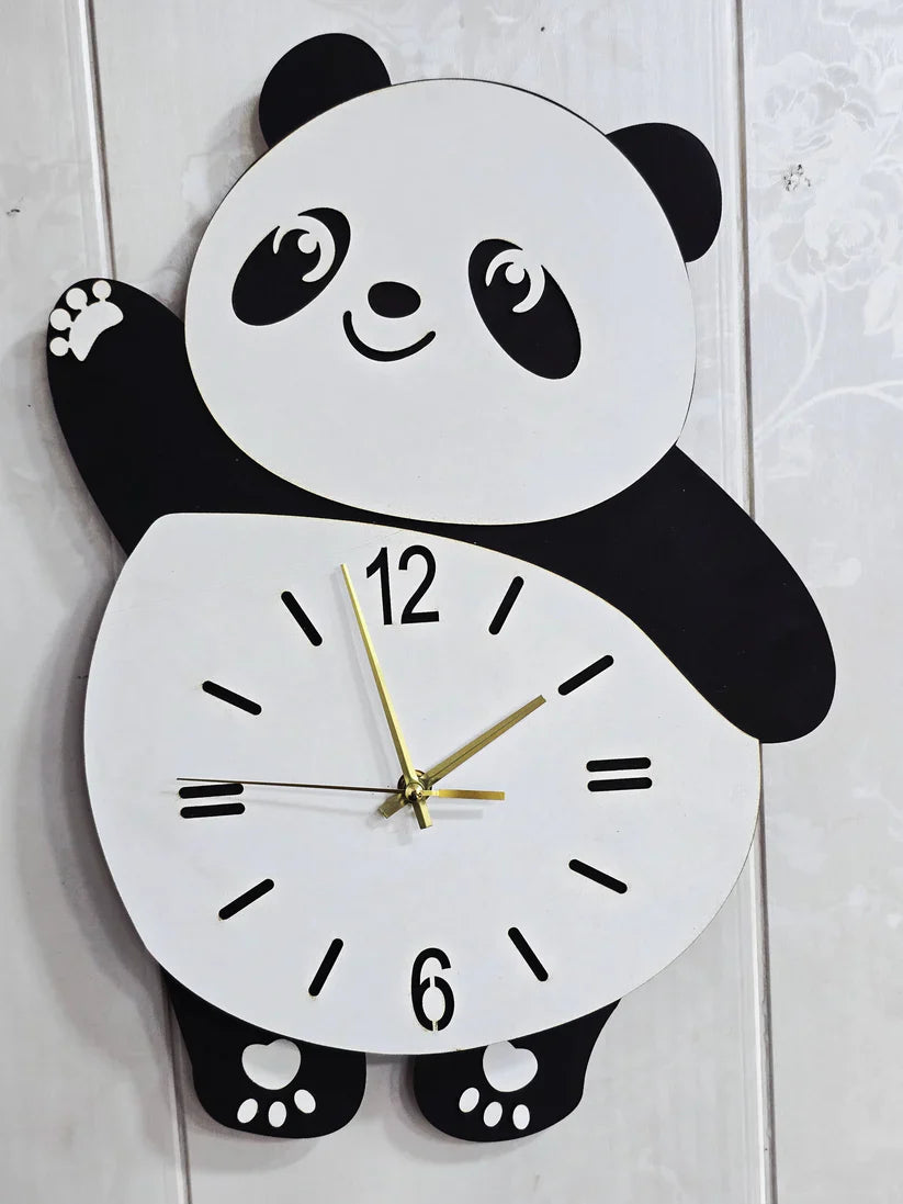 Panda Wall Clock Acrylic