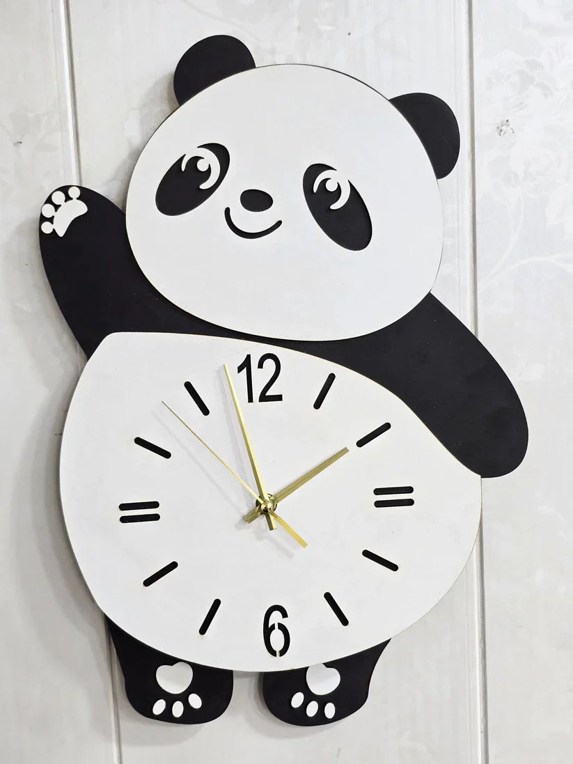 Panda Wall Clock Acrylic
