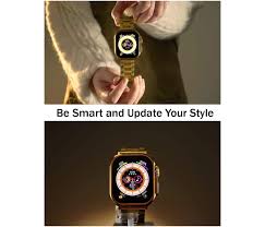 Imported Ultra 9 Series Smart Watch (Golden Edition)