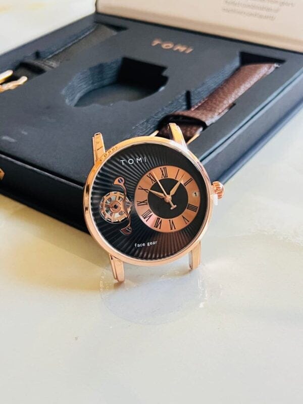 Tomi Face Gear Dual Strap Luxury Business Watch (tomi-104) clockswally.com Color 5