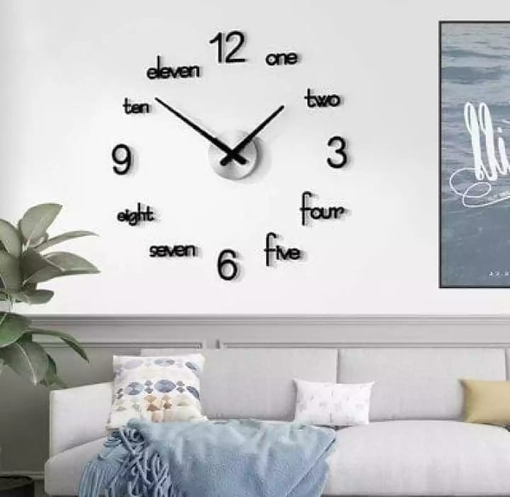 3D DIY WALL CLOCK (MIX) WALL CLOCK MEGA DISCOUNT