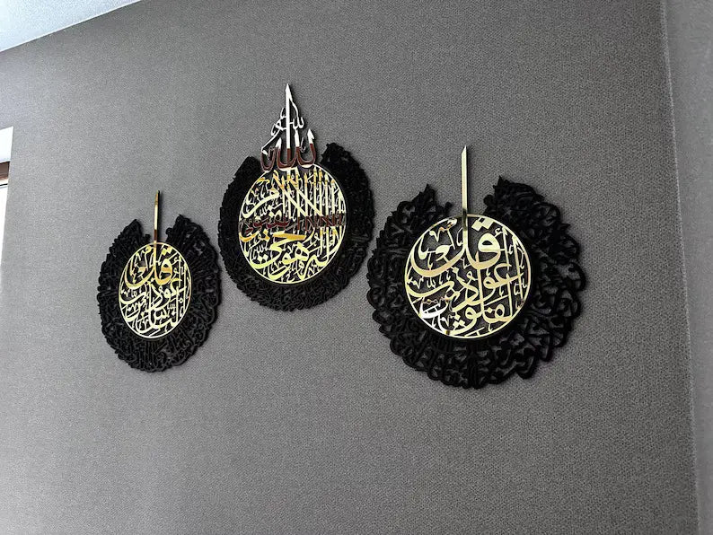 Black & Golden Acrylic ATK & Q Set