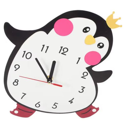 Penguine Wall Clock Acrylic