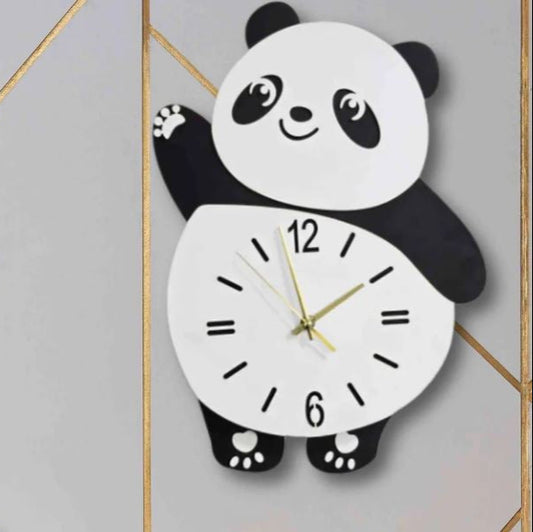 Panda Wall Clock Acrylic