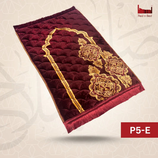Mehroon Flower  Design - Premium Jae Namaz