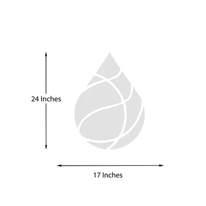 Acrylic Water Drop Mirror Wall Decor