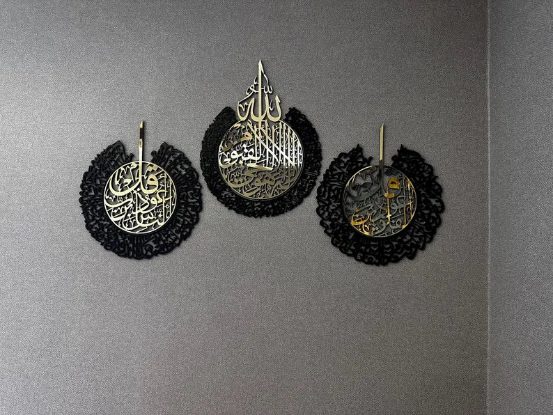 Black & Golden Acrylic ATK & Q Set
