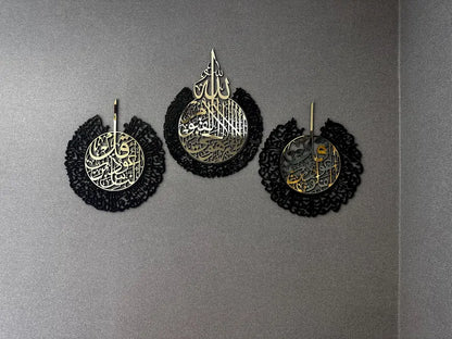 Black & Golden Acrylic ATK & Q Set