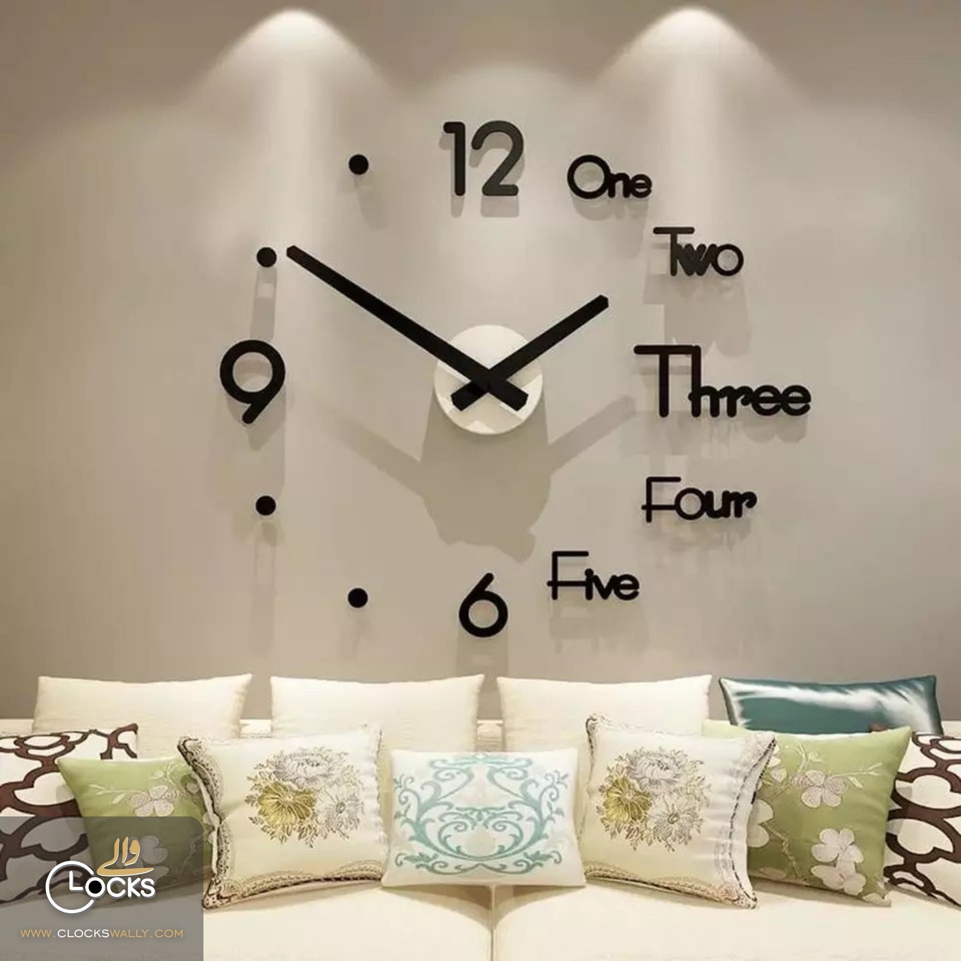 3D DIY WALL CLOCK (DOT) WALL CLOCK MEGA DISCOUNT 
