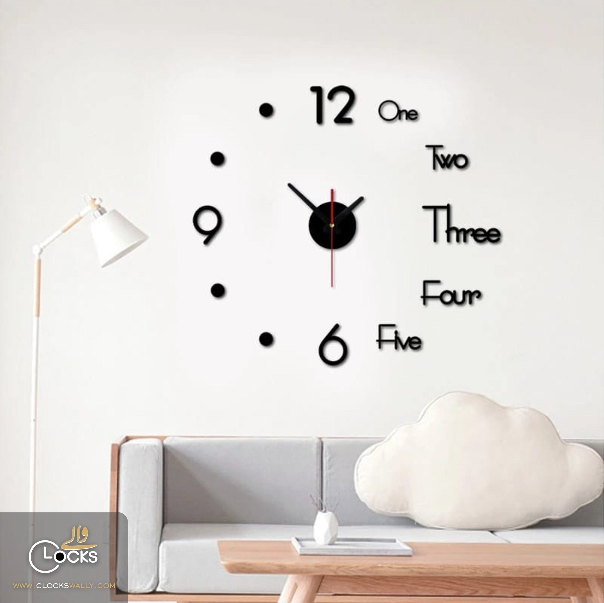 3D DIY WALL CLOCK (DOT) WALL CLOCK MEGA DISCOUNT 