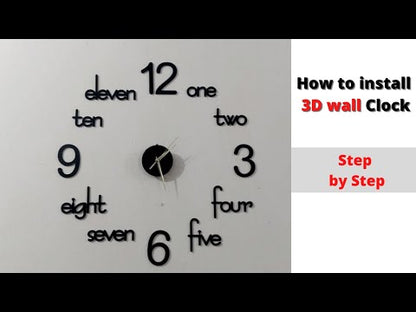 3D DIY WALL CLOCK (DOT)