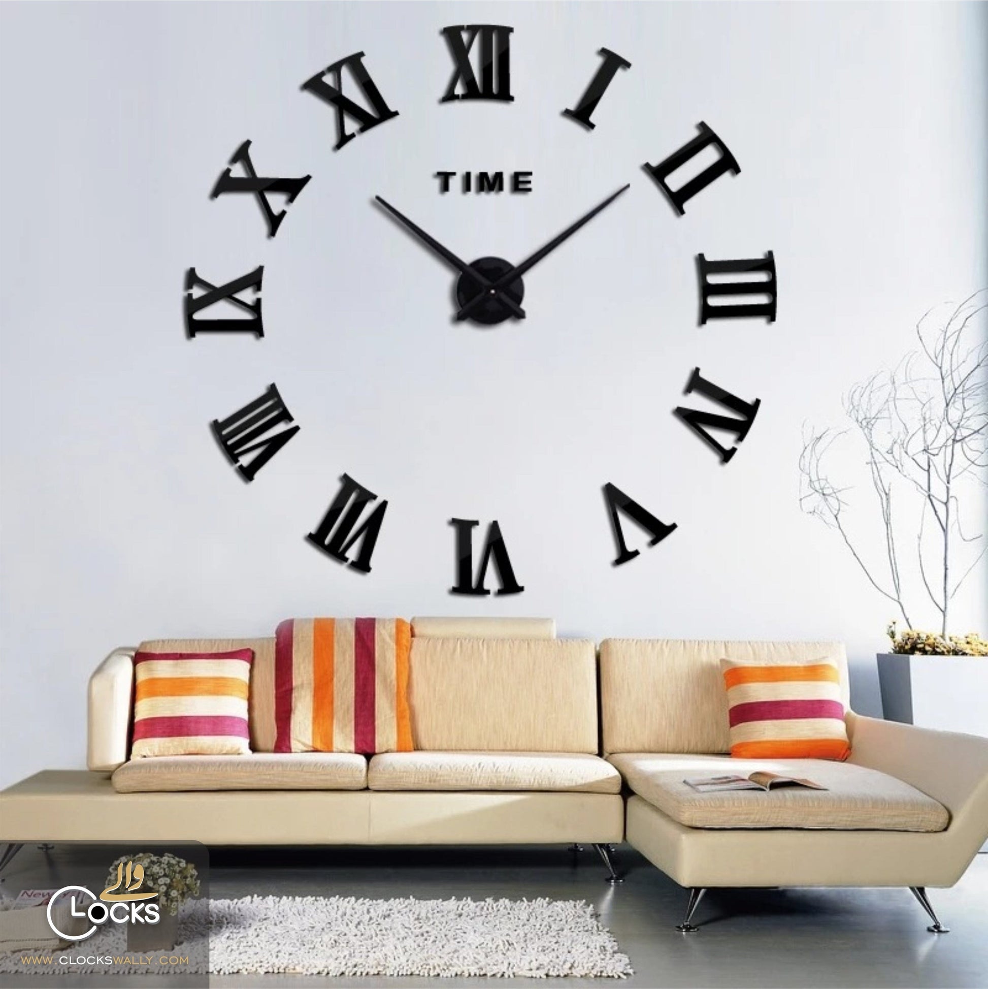 3D DIY WALL CLOCK (ROMAN) WALL CLOCK MEGA DISCOUNT 